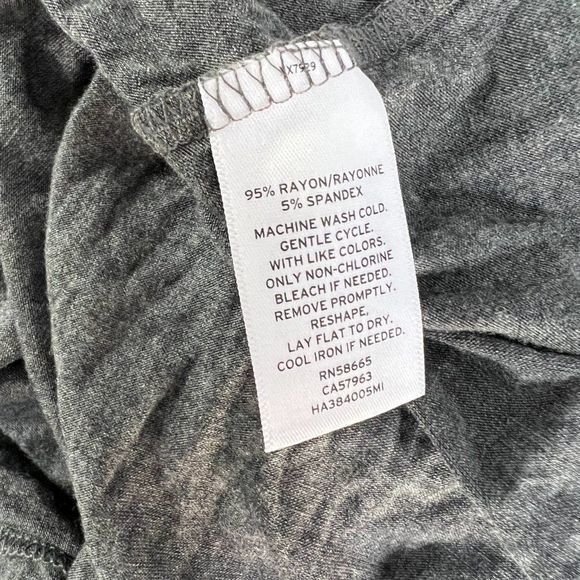 NWOT HALOGEN Charcoal Grey Tank Top with‎ Peak-A-Book Back (S) - Picture 5 of 7